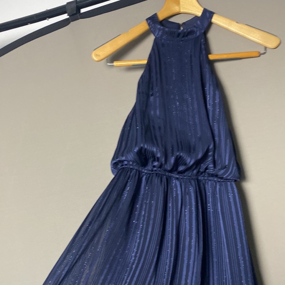 City Studio navy blue high-low dress. - Picture 5 of 6